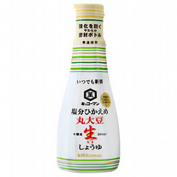 キッコーマン 塩分ひかえめ 丸大豆生しょうゆ 200ml×6