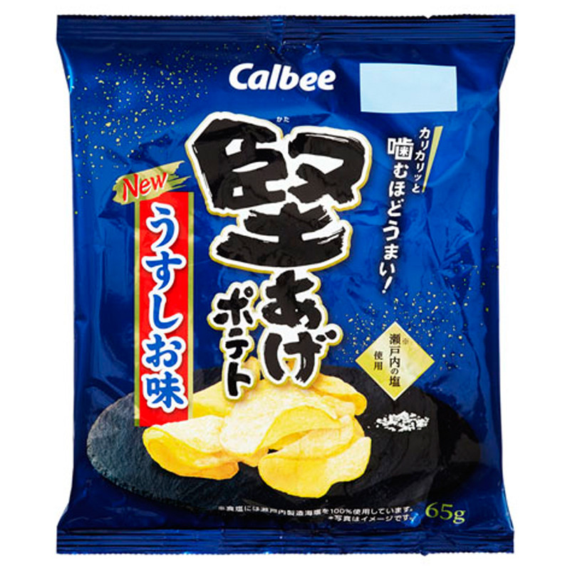 カルビー 堅あげポテト うすしお味 65g×12