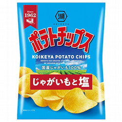 湖池屋 ポテトチップス じゃがいもと塩 60g×12