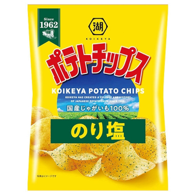 湖池屋 ポテトチップス のり塩 60g×12