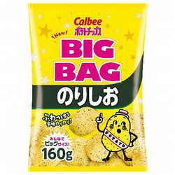 カルビー ポテトチップス のりしお ビッグ 160g×12