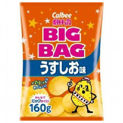 カルビー ポテトチップス うすしお味 ビッグ 160g×12