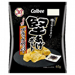 カルビー 堅あげポテトブラックペッパー 65g×12