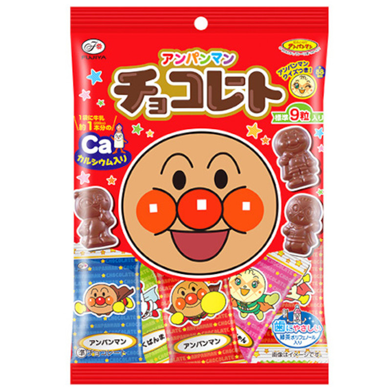 不二家 アンパンマンチョコレート 34g×10