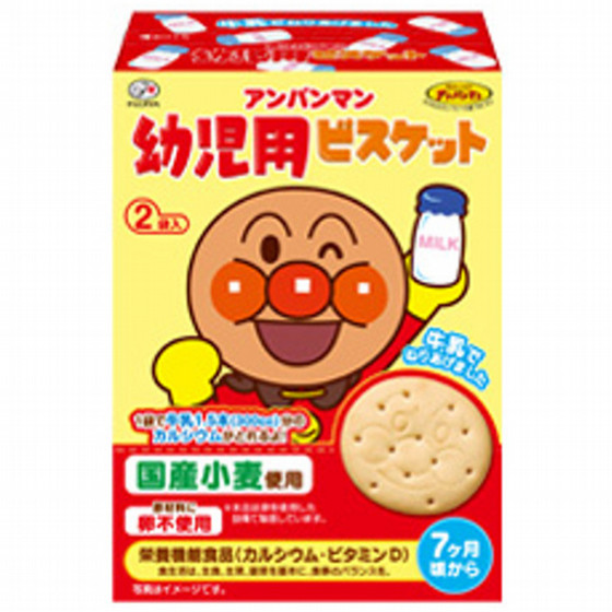 不二家 アンパンマン 幼児用ビスケット 84g×5 - デイリーフーズ