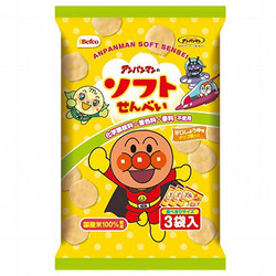栗山米菓 アンパンマンのソフトせん 16g×3袋×12