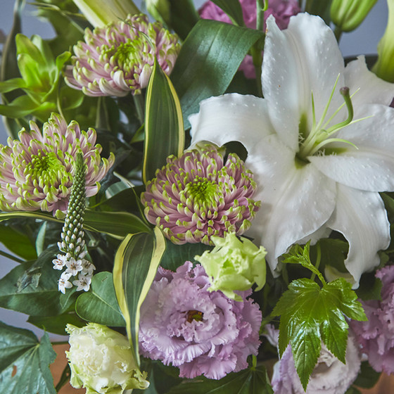 フラワーアレンジメントD D.STYLE flowers（ディー・スタイル フラワーズ）］＜お供え生花