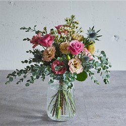 ［D.STYLE flowers（ディー・スタイル フラワーズ）］【季節の生花ブーケ】ユーカリのオータムブーケ