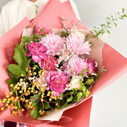 ［リンクフローリスト］フォーマルギフト 花束 ピンク系【送料込み】