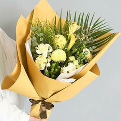 ［リンクフローリスト］フォーマルギフト 花束 黄色系【送料込み】
