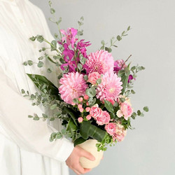 ［リンクフローリスト］パーティーギフト フラワーアレンジメント ピンク系【送料込み】