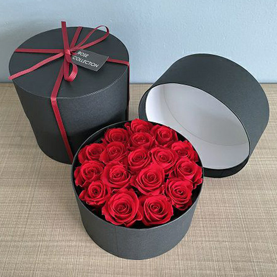 リンクフローリスト］プリザーブドフラワー 赤いバラ エターナルローズ