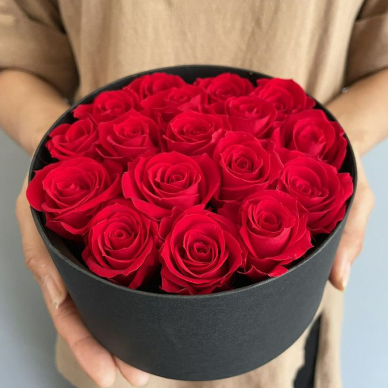 リンクフローリスト］プリザーブドフラワー 赤いバラ エターナルローズ