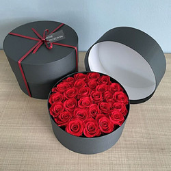 ［リンクフローリスト］プリザーブドフラワー 赤いバラ エターナルローズBOX M【送料込み】