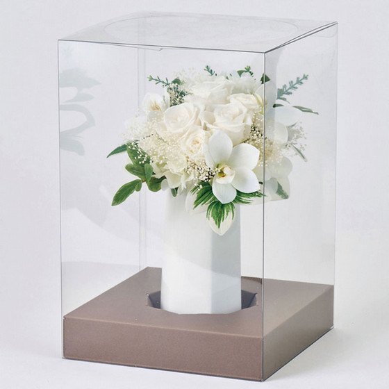 リンクフローリスト］プリザーブドフラワー お供え 真白