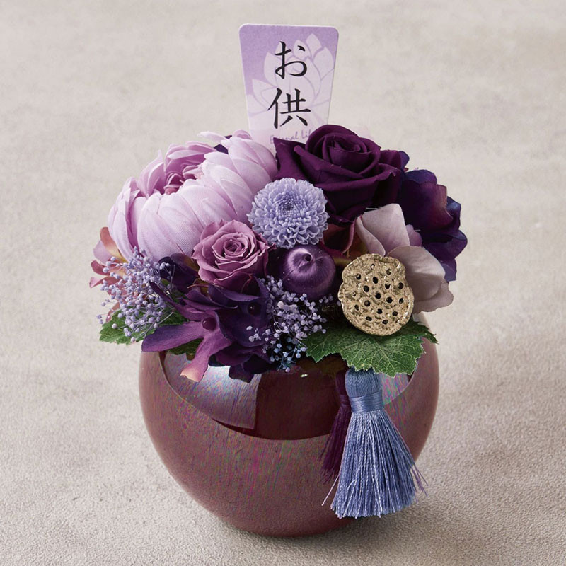 リンクフローリスト］プリザーブドフラワー お供え 帆華-HONOKA