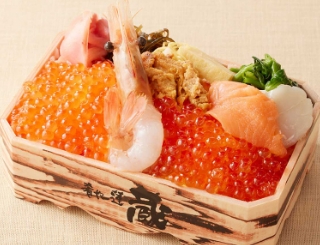 肴や一蓮 蔵 ボタン海老とイクラ味比べ弁当