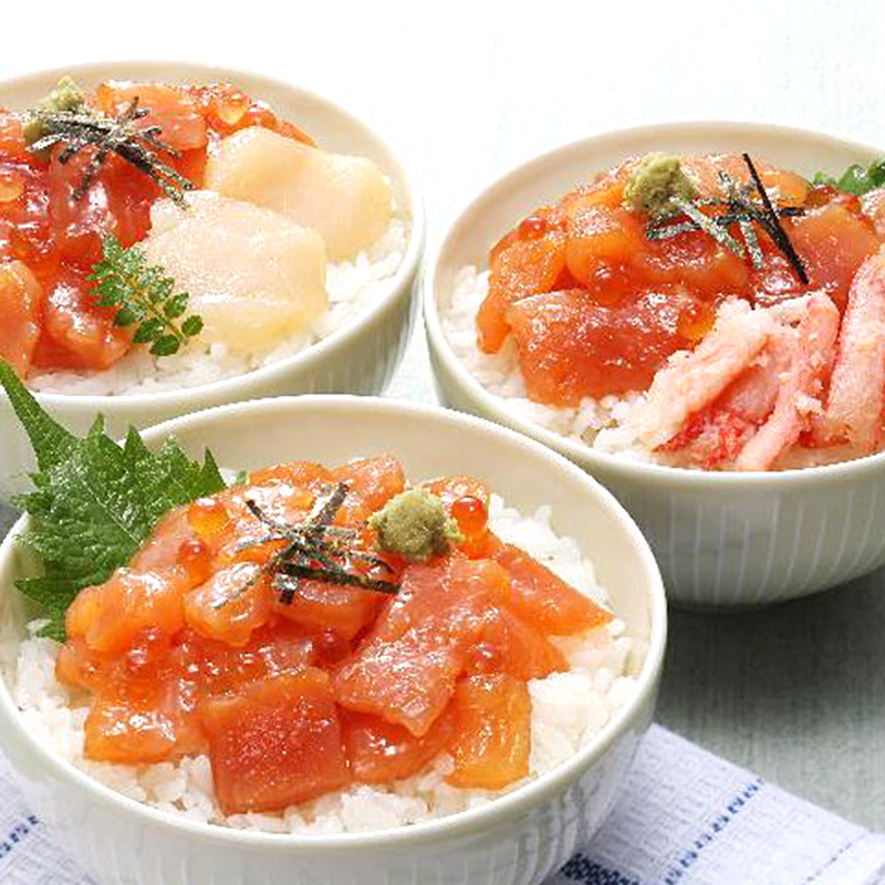 ［佐藤水産］鮭いくら海鮮丼セット
