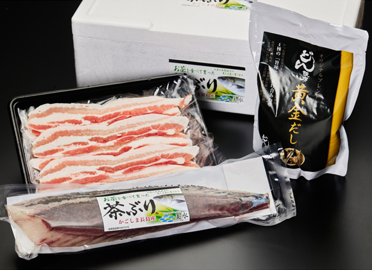 ［TAGIRUBA］「茶ぶり×黒豚」ぶりぶたWしゃぶしゃぶセット(2～3人前)