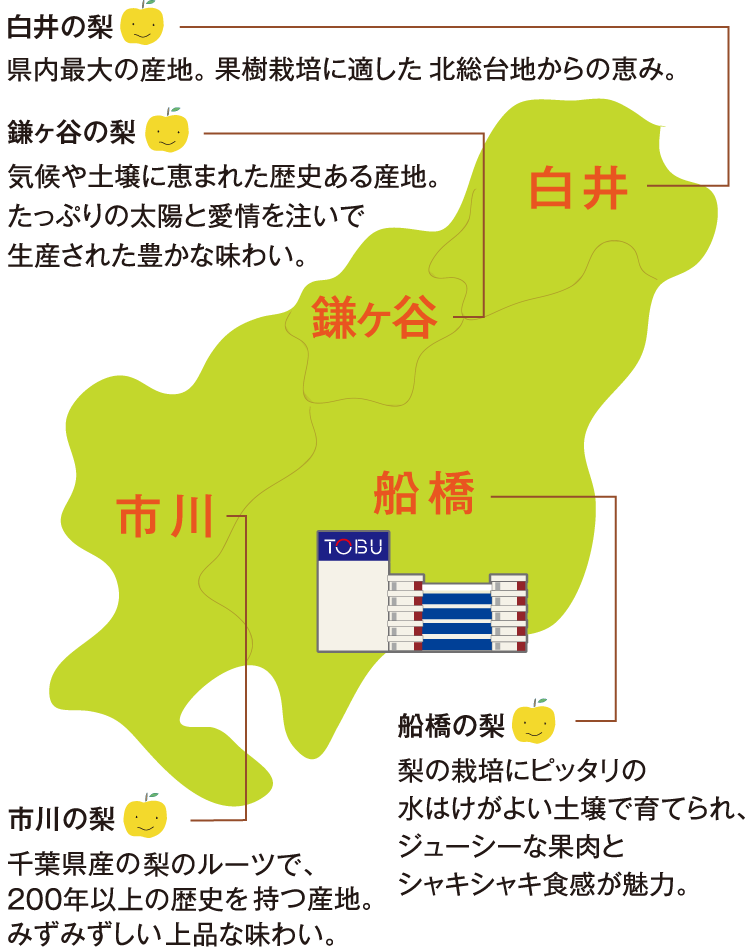 「梨王国」の産地