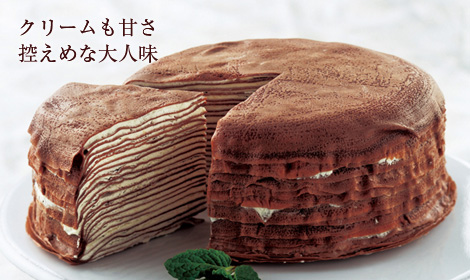 クリームも甘さ控えめな大人味