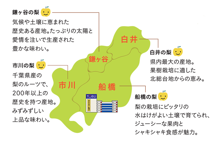 「梨王国」の産地