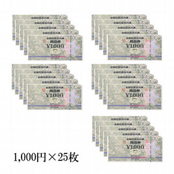 全国百貨店共通商品券　25枚（25,000円）