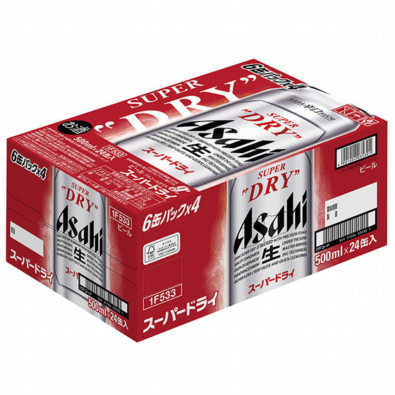 アサヒビール］アサヒスーパードライ500ml缶 24本入り - 東武の