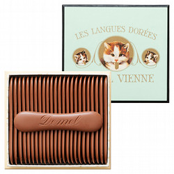 ［デメル］ソリッドチョコ猫ラベル ミルク