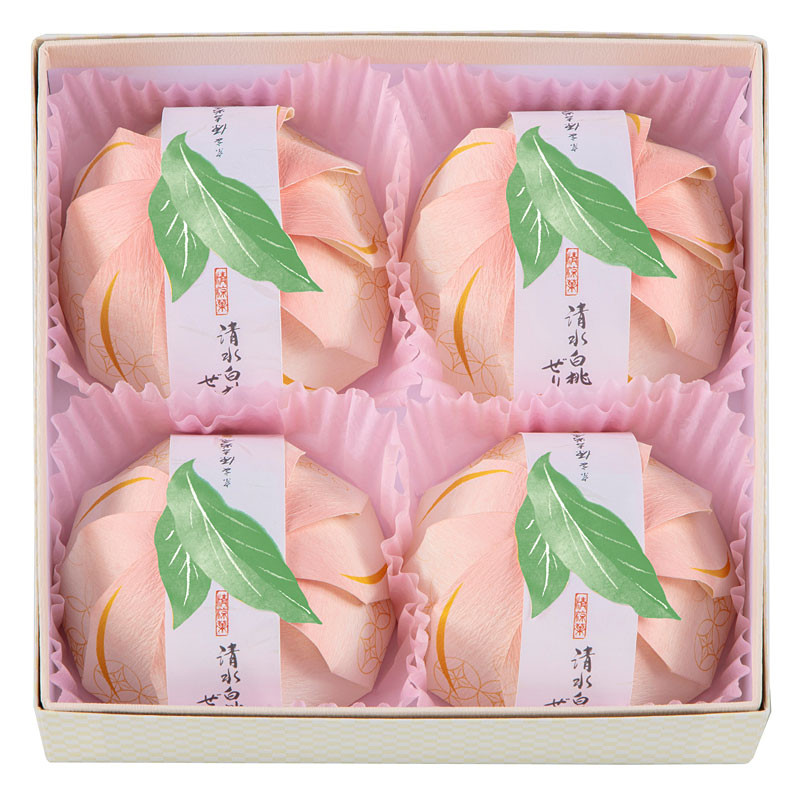 【桃色の雲様】専用ページです。 宗家 源 吉兆庵］清水白桃ぜりぃ4個入 - 東武の食品 - 【公式】東武