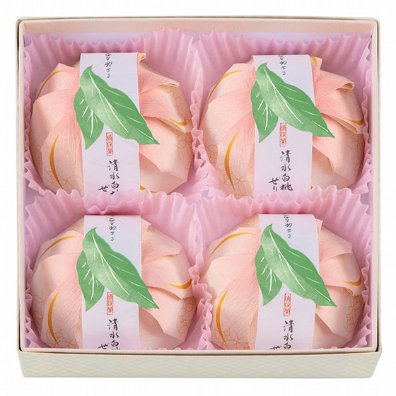 宗家 源 吉兆庵］清水白桃ぜりぃ4個入 - 東武の食品 - 【公式】東武