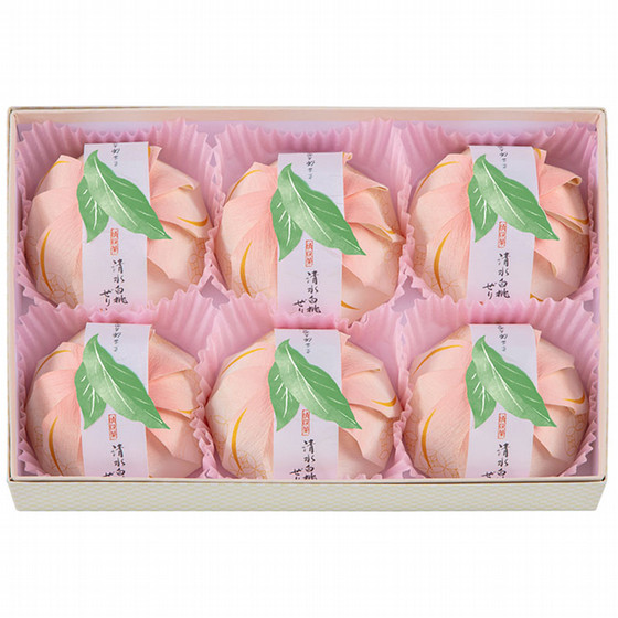 宗家 源 吉兆庵］清水白桃ぜりぃ6個入 - 東武の食品 - 【公式】東武
