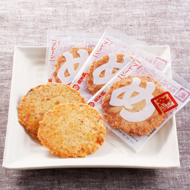 全国銘菓撰］福岡 山口油屋福太郎 めんべい プレーン - 東武の食品