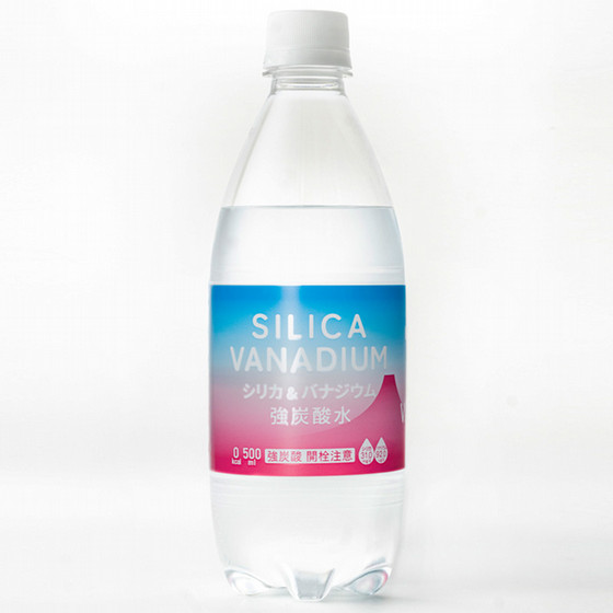 北野エース］友桝飲料 シリカ＆バナジウム強炭酸水（500ml×24本