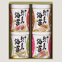 ［山本海苔店］おつまみ海苔 4缶詰合せ