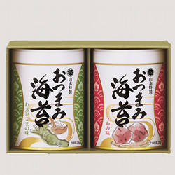 ［山本海苔店］おつまみ海苔 2缶詰合せ