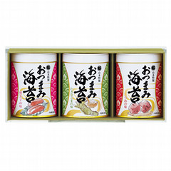 ［山本海苔店］おつまみ海苔 3缶詰合せ