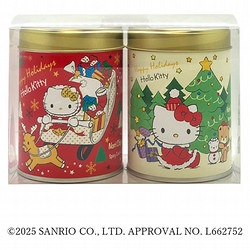 ［山本海苔店］2025年Hello Kitty ハッピーホリデーのりチップス2缶詰合せ