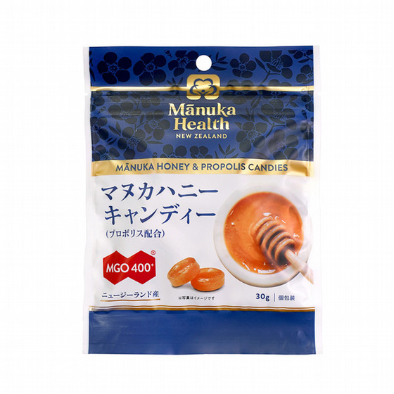 ケンコーハイチ］Manuka Health ﾏﾇｶﾊﾆｰｷｬﾝﾃﾞｨｰ（ﾌﾟﾛﾎﾟﾘｽ配合）30g