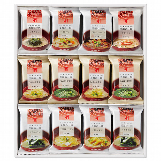 インスタントみそ汁　にんべんなど　100個セット にんべん］至福の一椀 おみそ汁・お吸い物詰合せ - 東武の食品