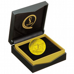［ＳＧＣゴールドショップ］『FIFAワールドカップカタール2022 公式記念コイン』 10リヤル プレー金貨