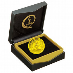 ［ＳＧＣゴールドショップ］『FIFAワールドカップカタール2022 公式記念コイン』 10リヤル タレント金貨