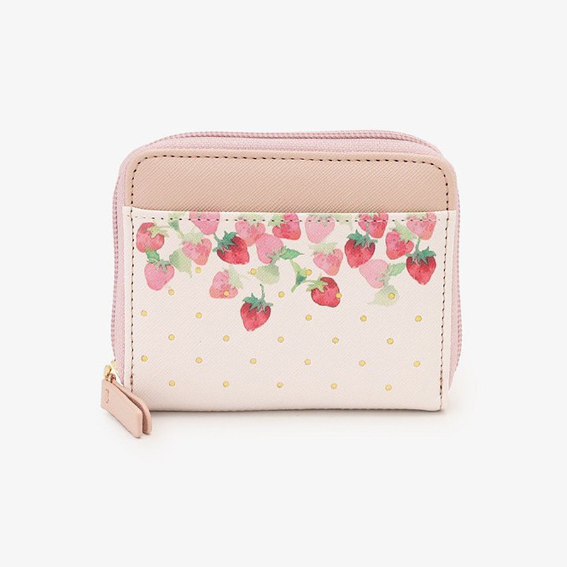 ［アフタヌーンティー・リビング］ストロベリー仕切り付きカードコインケース