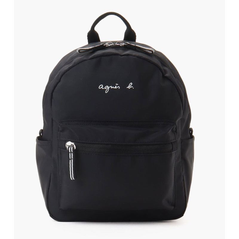 ✨定番品✨ agnes b. アニエスベー リュック ネイビー ロゴ金具 agnes b.(アニエスベー)］ロゴリュックサック5L - ホーム・婦人