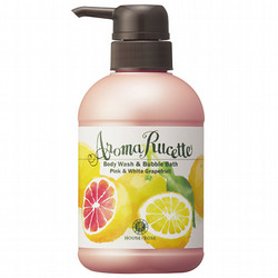 ［ハウスオブローゼ］アロマルセット ボディウォッシュ＆バブルバス PG&WG（ピンク＆ホワイトグレープフルーツの香り）