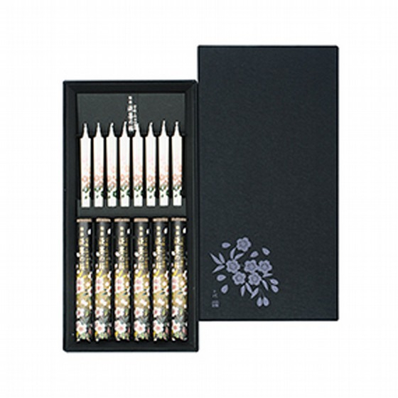 日本香堂］宇野千代のお線香 特撰淡墨の桜 絵ローソクセット - 2026