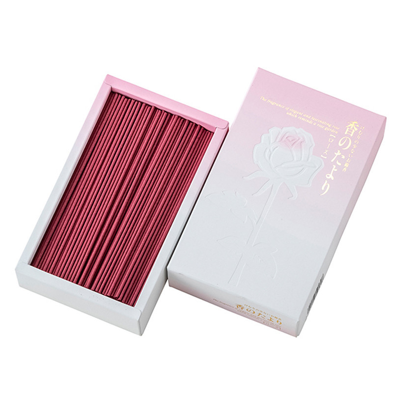 お仏壇のはせがわ］線香 煙少なめ【香のたより ローズ】 - 2026 春のお
