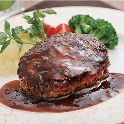 ⑧東京「ラ・ベットラ・ダ・オチアイ」落合務監修牛肉100％ハンバーグと黒トリュフソース【送料込み】