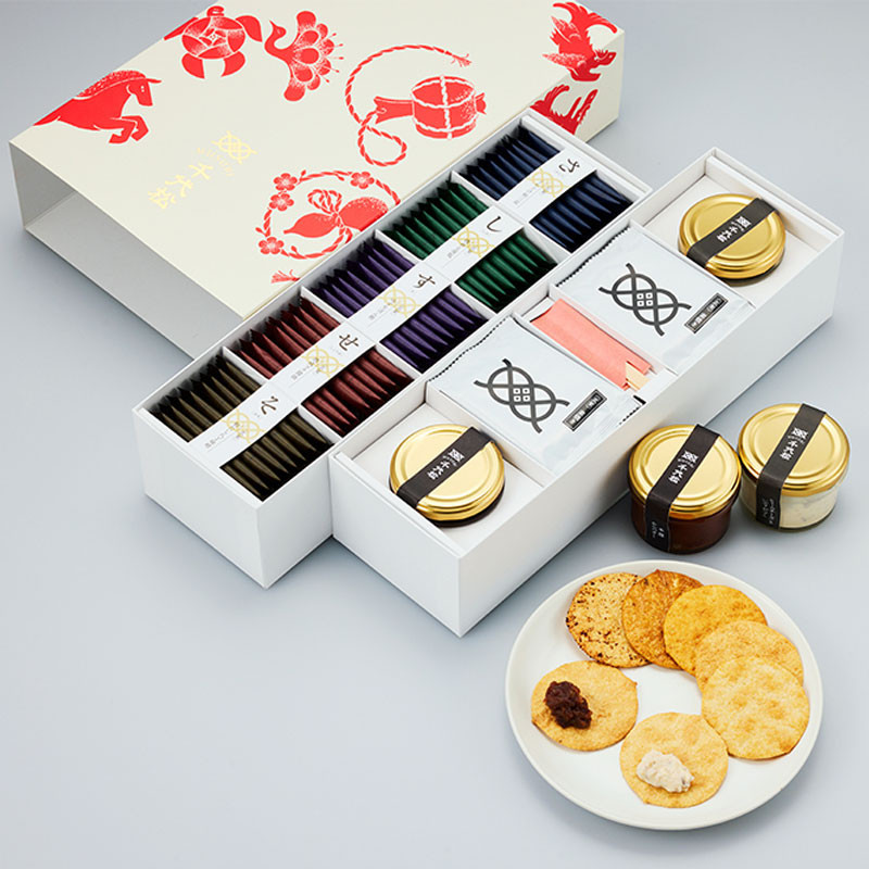 MUSUBI千代松］玄米のディップせんべいとさしすせそ玄米せんべい【送料