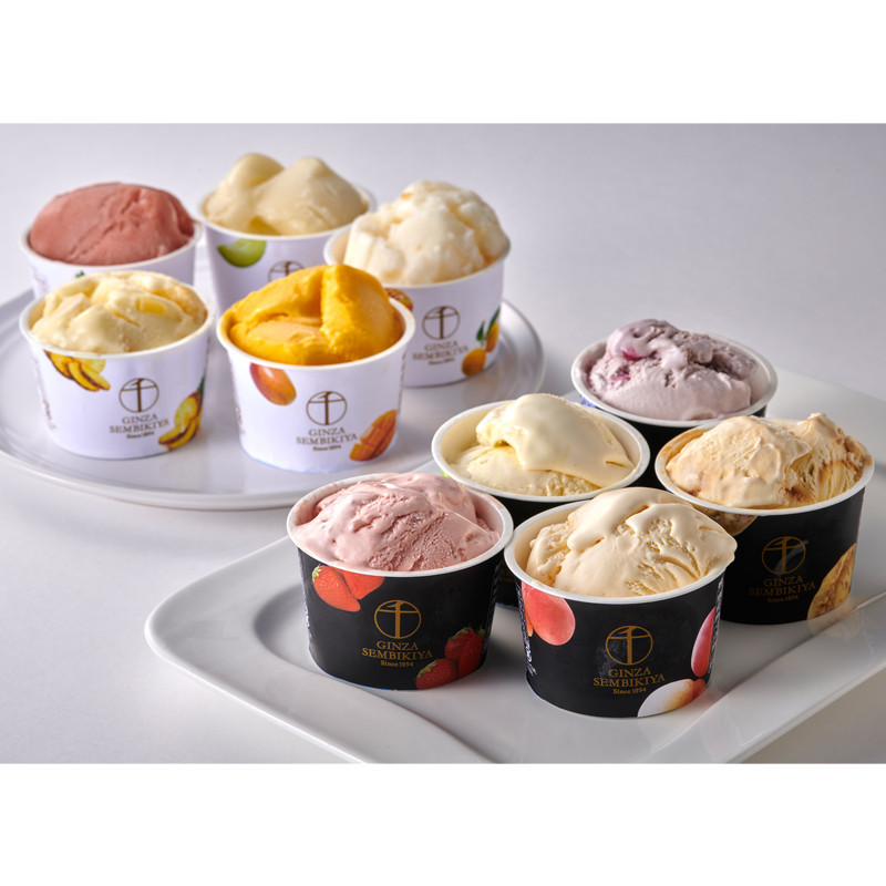 銀座千疋屋］銀座プレミアムアイス＆ソルベ（10個セット）【送料込み